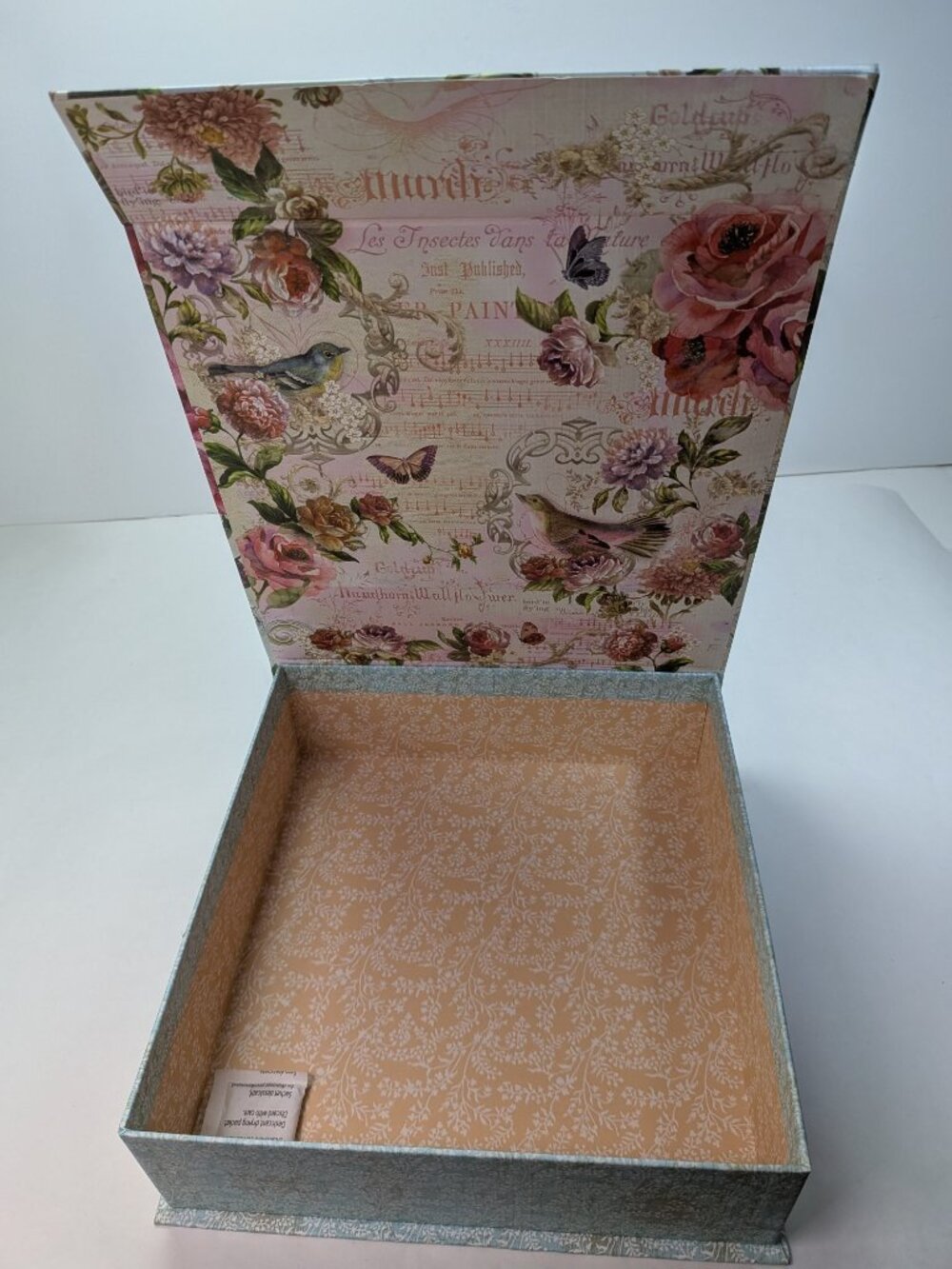 Susan Winget Bird Floral Gift Box Bundle 4pc Magnetic Closure Shabby Chic - Picture 13 of 15
